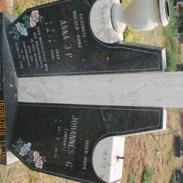 NELL Johannes G. 1939- &amp; Anna J.P. 1940-2001