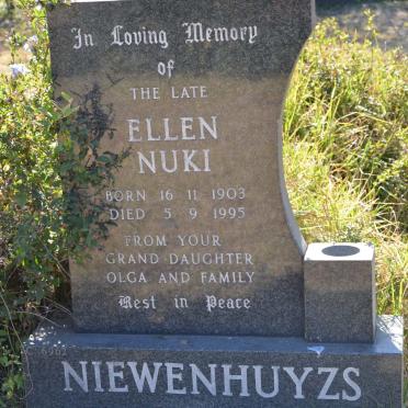 NIEWENHUYZS Ellen Nuki 1903-1995