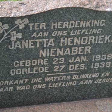 NIENABER Janetta Hendrieka 1938-1939