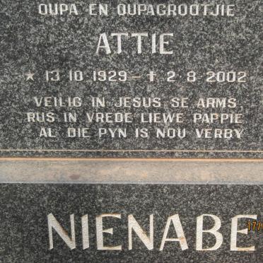NIENABER Attie 1929-2002