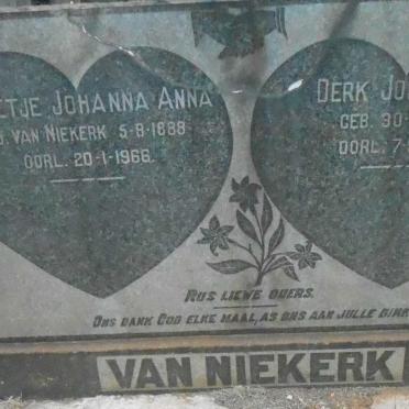 NIEKERK Derk Johannes, van 1879-1945 &amp; Helletjie Johanna Anna 1888-1966