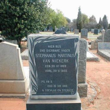 NIEKERK Stephanus Martinus, van 1869-1950