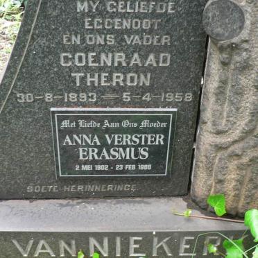 NIEKERK Coenraad Theron, van 1893-1958 :: ERASMUS Anna Verster 1902-1988