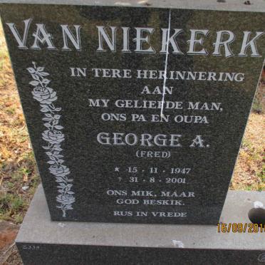 NIEKERK George A., van 1947-2001