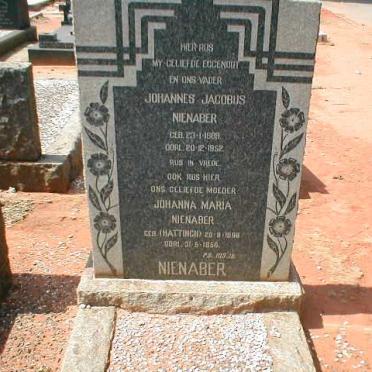 NIENABER Johannes Jacobus 1889-1952 &amp; Johanna Maria HATTINGH 1898-1956