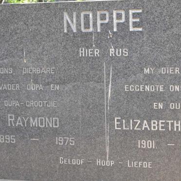 NOPPE Raymond 1895-1975 &amp; Elizabeth Jacoba 1901-1964