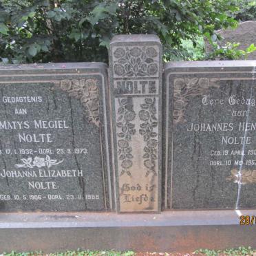 NOLTE Johannes Hendricus 1905-1957 &amp; Johanna Elizabeth 1906-1988 :: NOLTE Matys Megiel 1932-1973