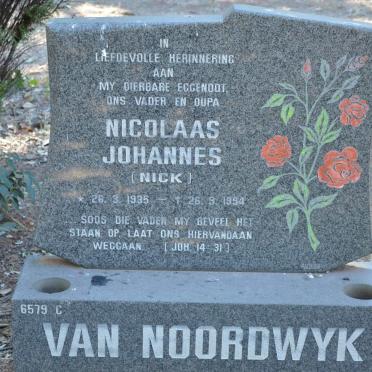 NOORDWYK Nicolaas Johannes, van 1935-1994