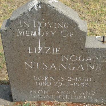 NTSANGANE Lizzie Noqanzi 1850-1953