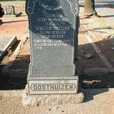 OOSTHUIZEN Petrus Johannes -1937