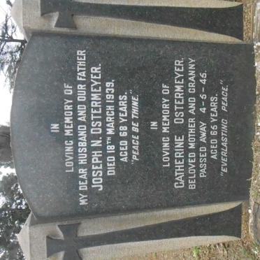 OSTERMEYER Joseph N. -1939 &amp; Catherine -1945