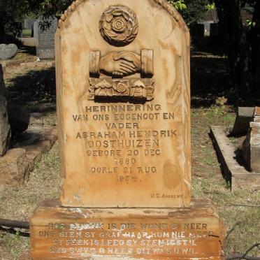 OOSTHUIZEN Abraham Hendrik 1880-1934