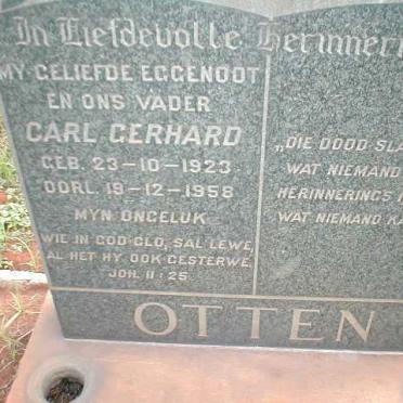 OTTEN Carl Gerhard 1923-1958