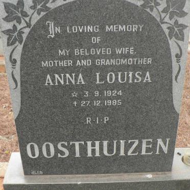 OOSTHUIZEN Anna Louisa 1924-1985