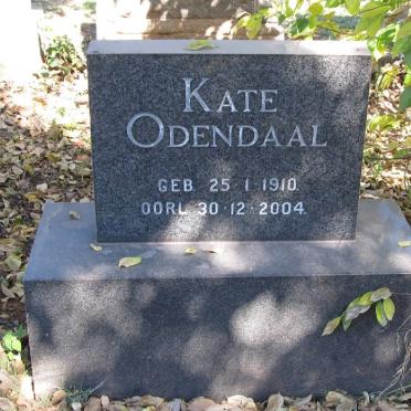 ODENDAAL Kate 1910-2004