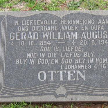 OTTEN Gerad William August 1894-1949