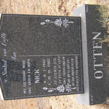 OTTEN Nick 1942-2002