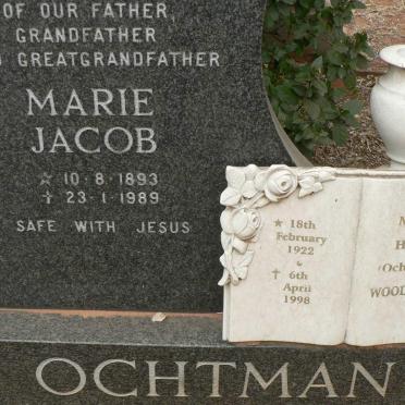 OCHTMAN Marie Jacob 1893-1989 :: WOODWARD Marie Helen nee OCHTMAN 1922-1998