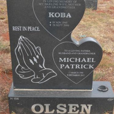 OLSEN Michael Patrick 1944-2012 &amp; Koba 1945-2006