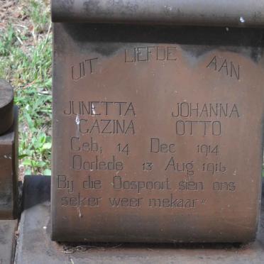 OTTO Junetta Johanna Gazina 1914-1916
