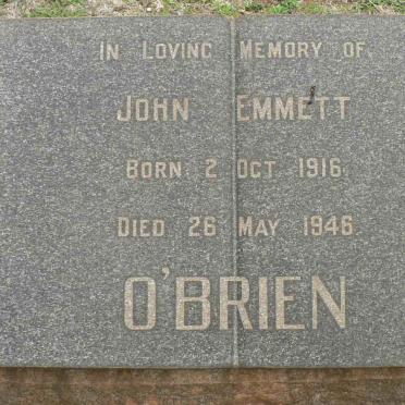 O'BRIEN John Emmett 1916-1946