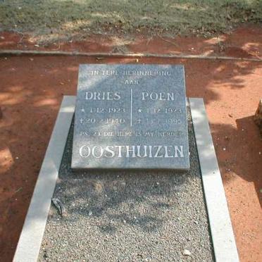 OOSTHUIZEN Dries 1923-1940 :: OOSTHUIZEN Poen 1923-1995