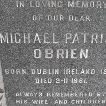 O'BRIEN Michael Patrick 1881-1961