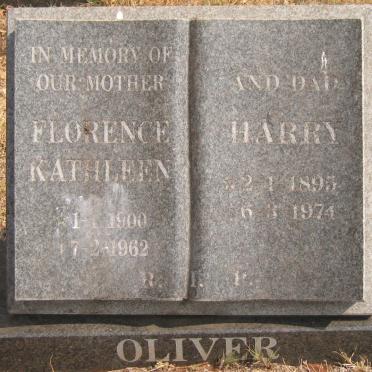 OLIVER Harry 1895-1974 &amp; Florence Kathleen 1900-1962