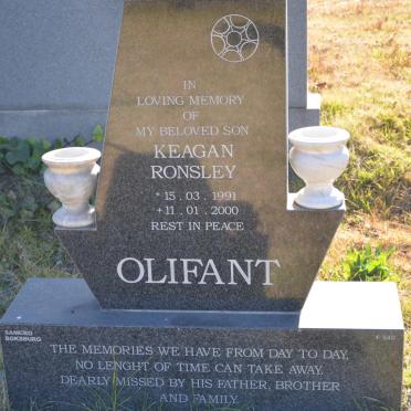 OLIFANT Keagan Ronsley 1991-2000