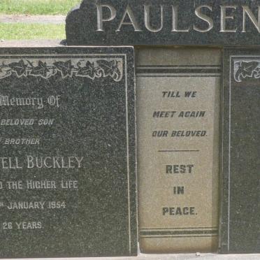 PAULSEN Oscar David Buckley 1898-1982 &amp; Christina nee WALL 1897-1978 :: PAULSEN Oscar David Ole 1924-1989