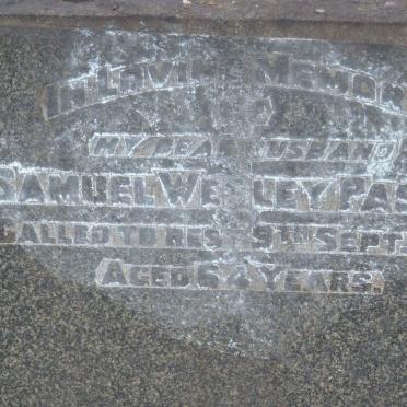 PASCOE Samuel Wesley -1930