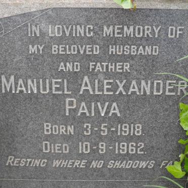 PAIVA Manuel Alexander 1918-1962