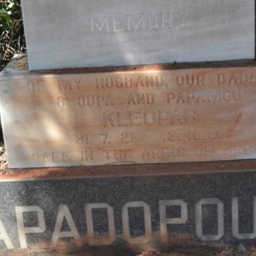 PAPADOPOULOS Kleopas 1921-1980