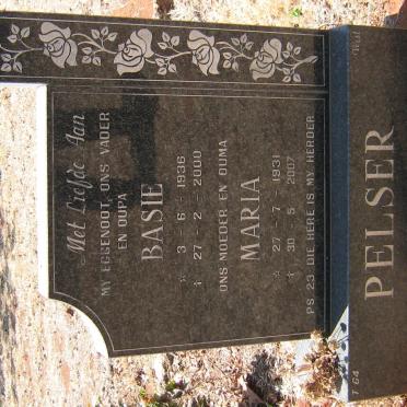 PELSER Basie 1936-2000 &amp; Maria 1931-2007