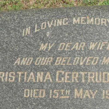 PHILIPPS Christiana Gertrude -1949