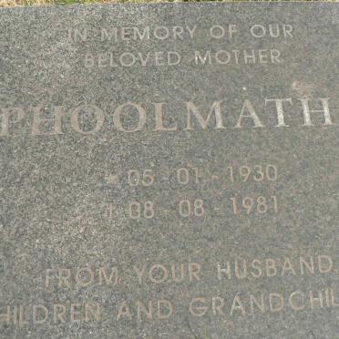 PHOOLMATHY ? 1930-1981