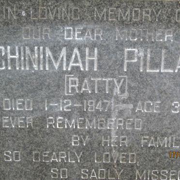 PILLAY Chinimah -1947 