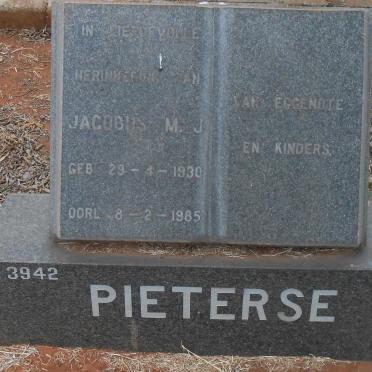 PIETERSE Jacobus M.J. 1930-1985
