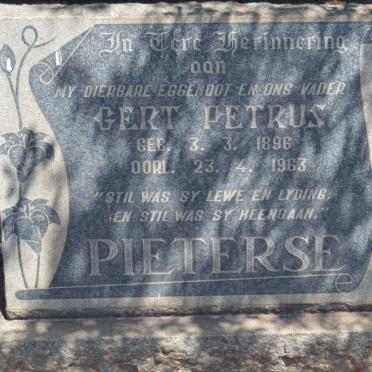 PIETERSE Gert Petrus 1896-1963