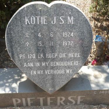 PIETERSE Kotie J.S.M. 1924-1972
