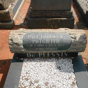 PLESSIS Paul Lodewyk Potgieter, du 1907-1972