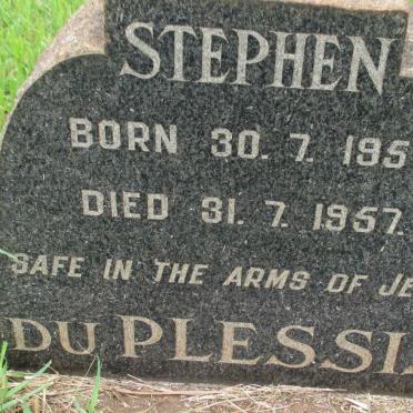 PLESSIS Stephen, du 1957-1957
