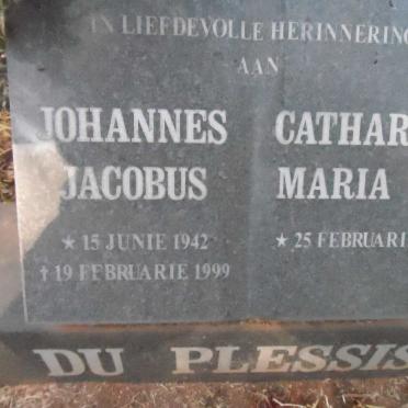 PLESSIS Johannes Jacobus, du 1942-1999 &amp; Catharina Maria F.L. 1944-