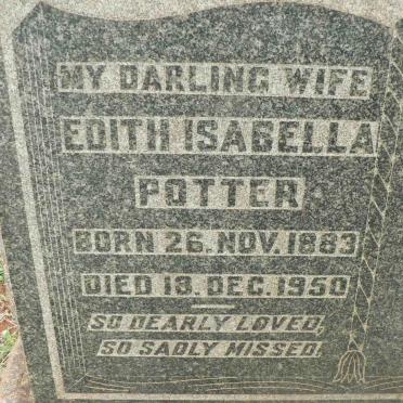 POTTER Edith Isabella 1883-1950