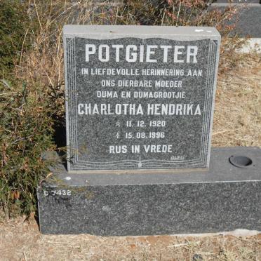 POTGIETER Charlotha Hendrika 1920-1996