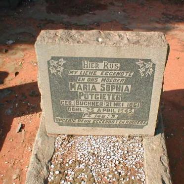 POTGIETER Maria Sophia nee BÜCHNER 1861-1945