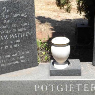 POTGIETER William Matthew 1910-1976 &amp; Susanna Magdalena 1915-