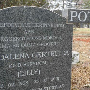 POTGIETER Magdalena Gertruida nee STRYDOM  1928-2001