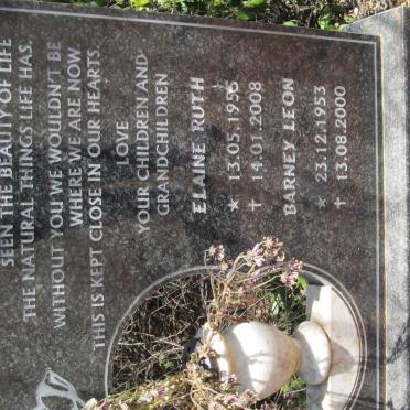 PREEZ Barney Leon, du 1953-2000 &amp; Elaine Ruth 1955-2008