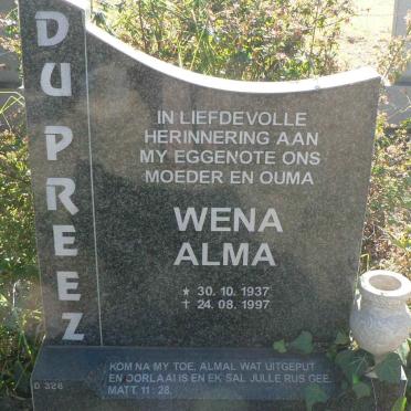 PREEZ Wena Alma, du 1937-1997